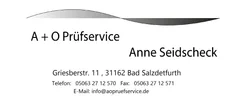 A+O Prüfservice Anne Seidscheck Logo