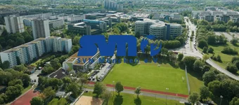 Stadtteil mit Sportpark und Bezirkssportanlage