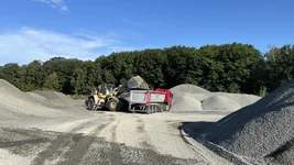 Verladung von Splitt