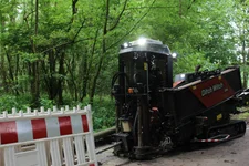 Horizontalbohranlage im Einsatz