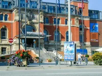 Stellschild am Kieler Hauptbahnhof