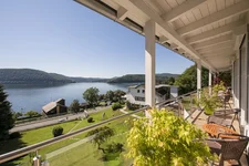 Blick vom XL Zimmer auf den Edersee