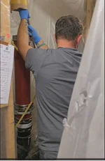 Rohrsanierung einer Abwasserfallleitung
