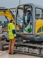auf der Baustelle