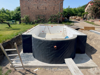 Poolbaustelle in der Nähe von Berlin