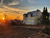 Abendstimmung am Haupthaus