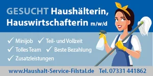 Stellenanzeige Hauswirtschaft