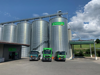 Getreidesilo´s mit Heizöl-Diesel-und Zustell-LKW