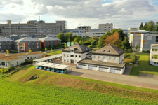Ein Bild unseres Verwaltungsgebäudes unterhalb des Kreiskrankenhauses in Erbach