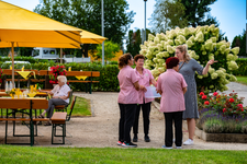 Arbeitsbesprechung mit Serviceteam
