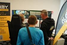 Unser Fahrsimulator im Einsatz auf einer Jobmesse