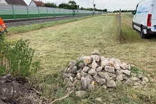 Vegetationspflege an Gleisanlagen der Bahn