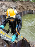 Suche nach Kampfmitteln unter Wasser 