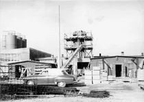 Bau des Heizhauses im Jahr 1972